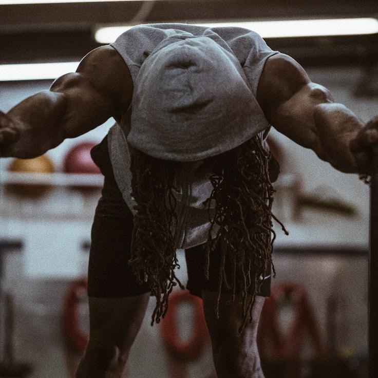 Professional gym interior with weight equipment